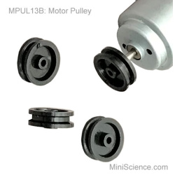 Motor Pulley, Black, 13 Mm