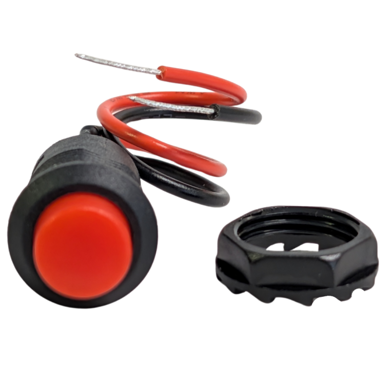 Mini Push Button Switch - Red
