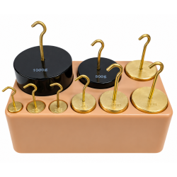 Masses With Hooks, Set Of 9